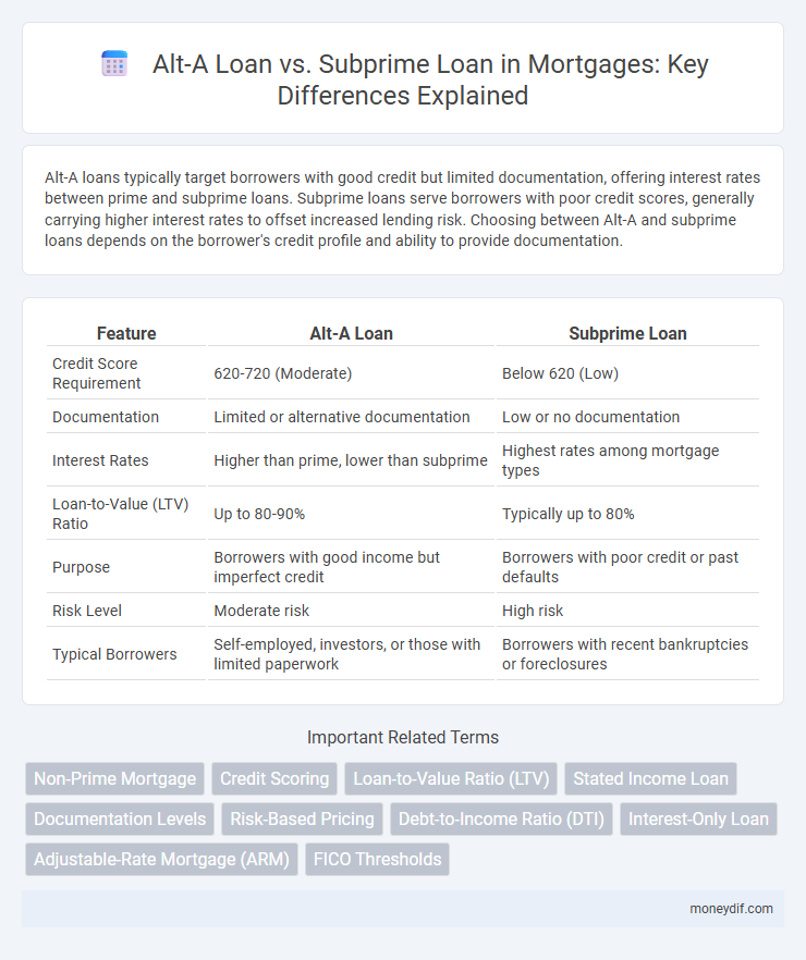 Alt-A Loan vs. Subprime Loan in Mortgages: Key Differences Explained