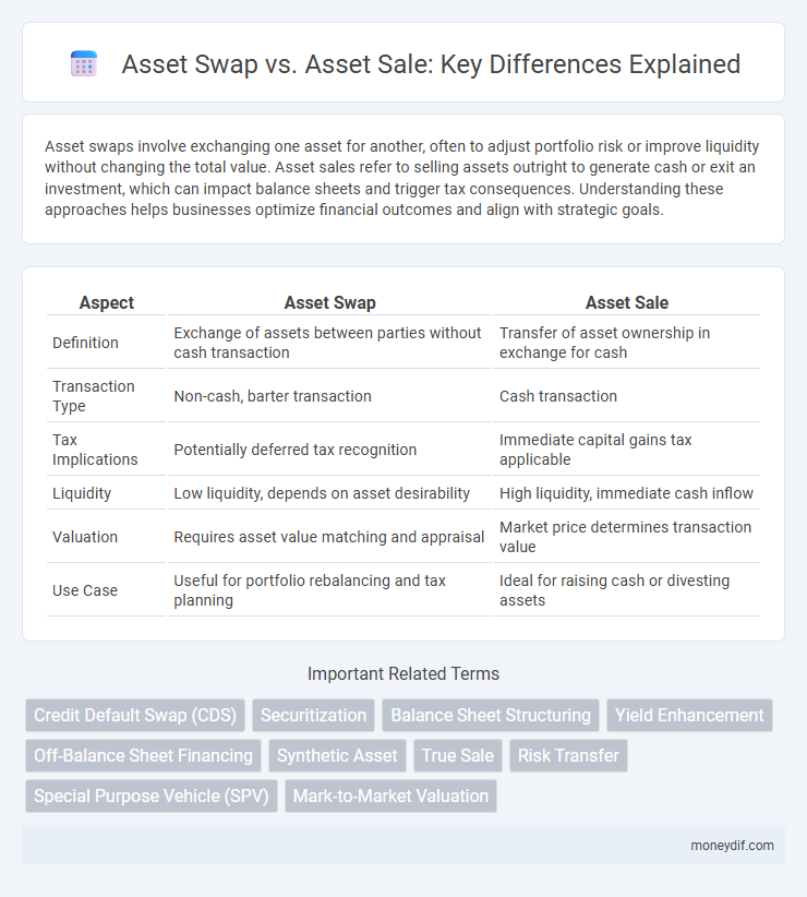 Asset Swap vs. Asset Sale: Key Differences Explained