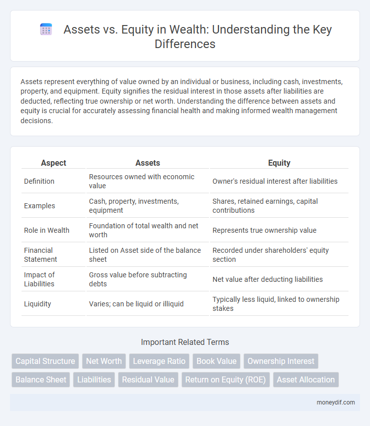 Assets vs. Equity in Wealth: Understanding the Key Differences