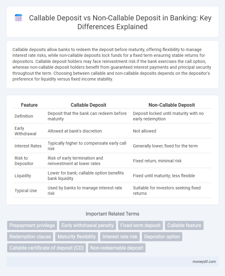 Callable Deposit vs Non-Callable Deposit in Banking: Key Differences Explained