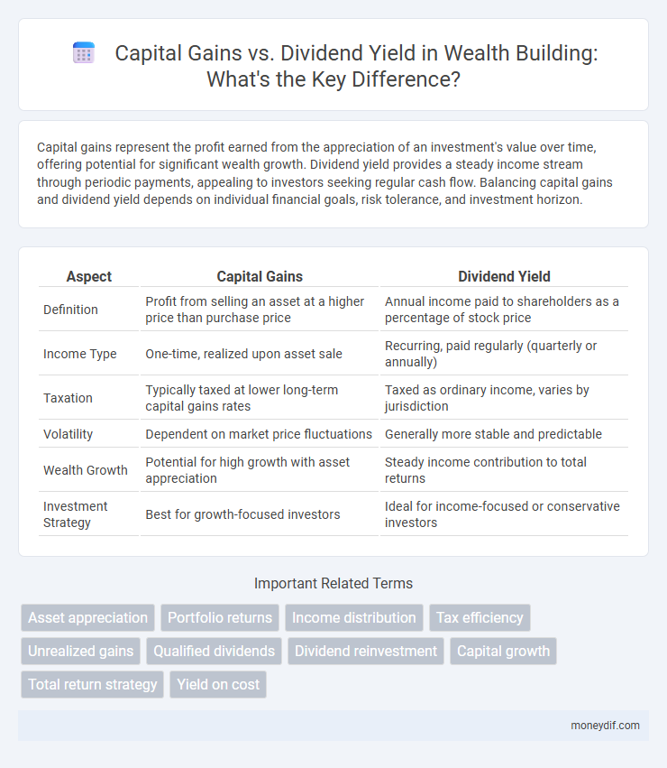 Capital Gains vs. Dividend Yield in Wealth Building: What's the Key Difference?