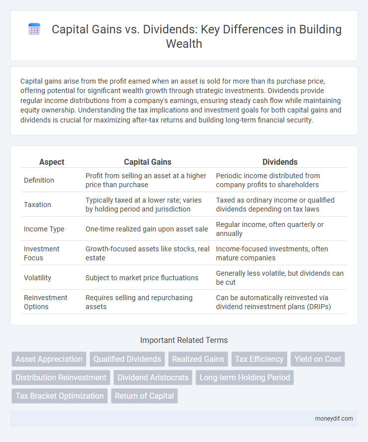 Capital Gains vs. Dividends: Key Differences in Building Wealth