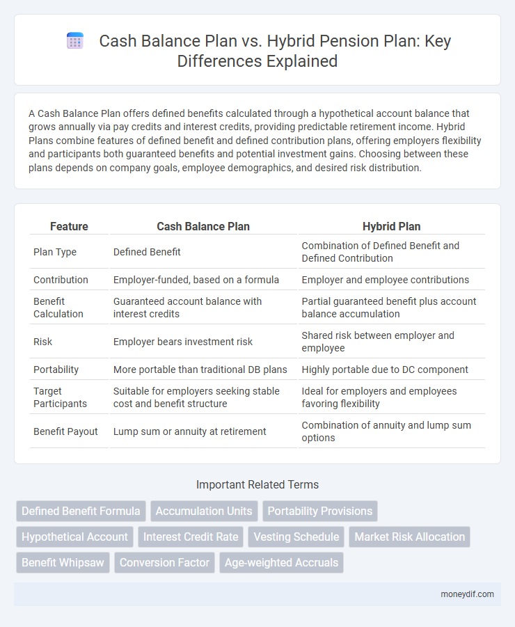 Cash Balance Plan vs. Hybrid Pension Plan: Key Differences Explained