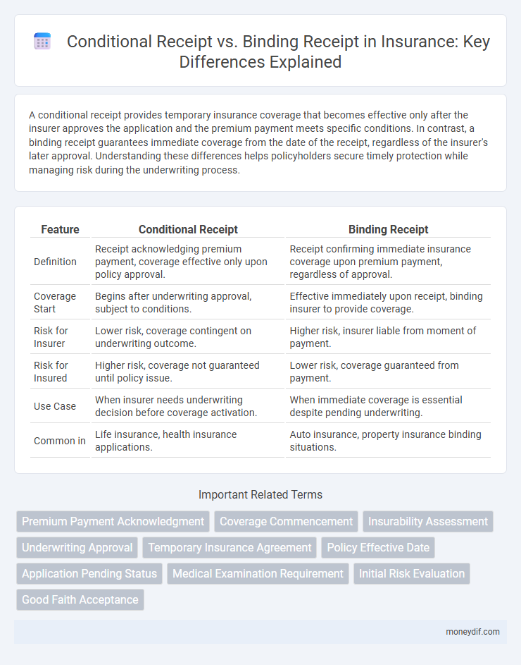 Conditional Receipt vs. Binding Receipt in Insurance: Key Differences Explained