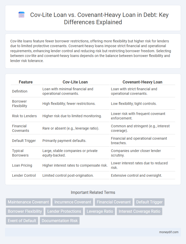 Cov-Lite Loan vs. Covenant-Heavy Loan in Debt: Key Differences Explained