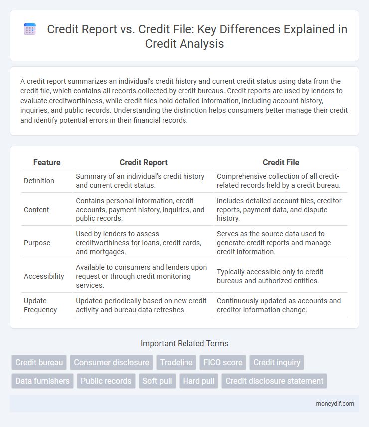 Credit Report vs. Credit File: Key Differences Explained in Credit Analysis