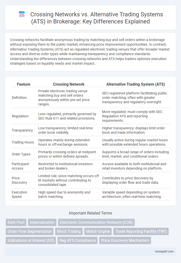 Crossing Networks vs. Alternative Trading Systems (ATS) in Brokerage: Key Differences Explained