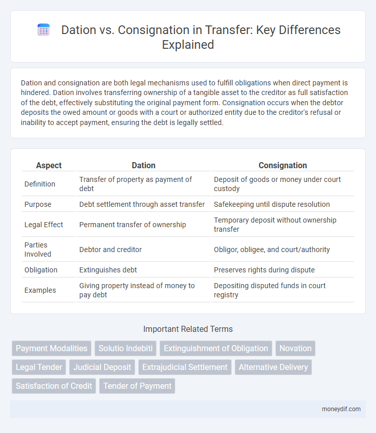 Dation vs. Consignation in Transfer: Key Differences Explained