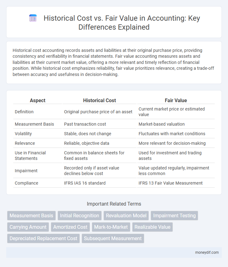 Historical Cost vs. Fair Value in Accounting: Key Differences Explained