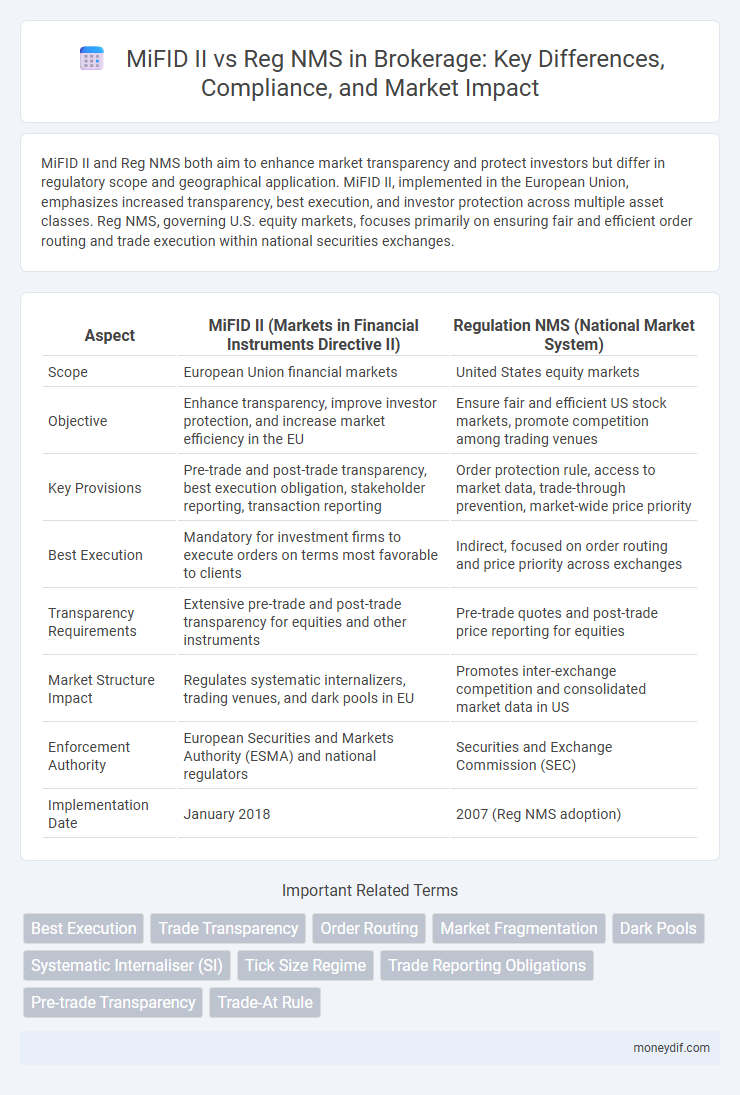 MiFID II vs Reg NMS in Brokerage: Key Differences, Compliance, and Market Impact