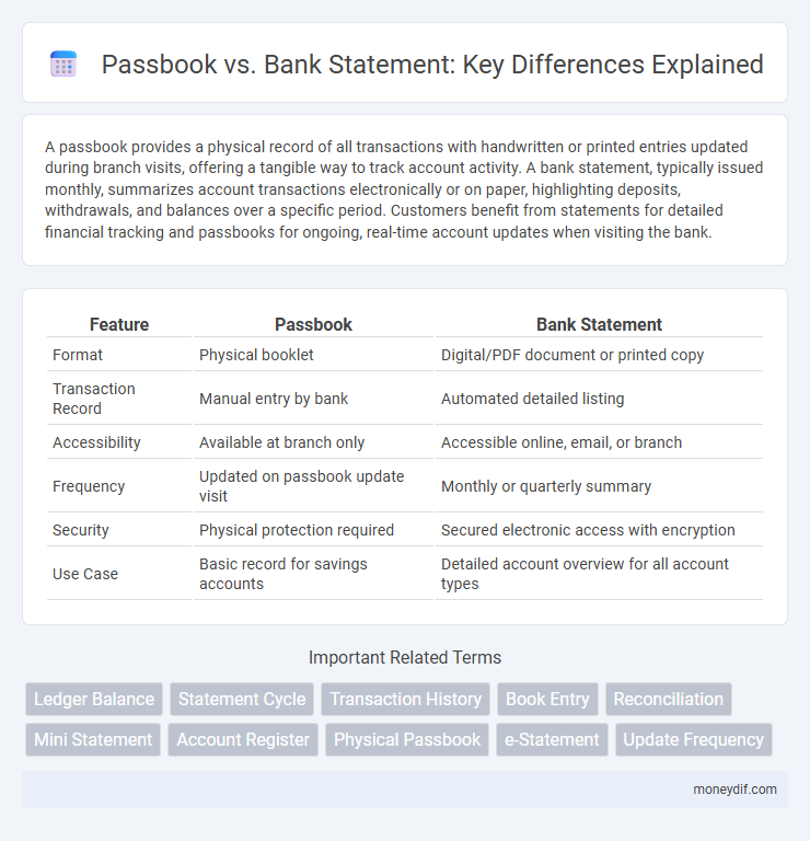 Passbook vs. Bank Statement: Key Differences Explained