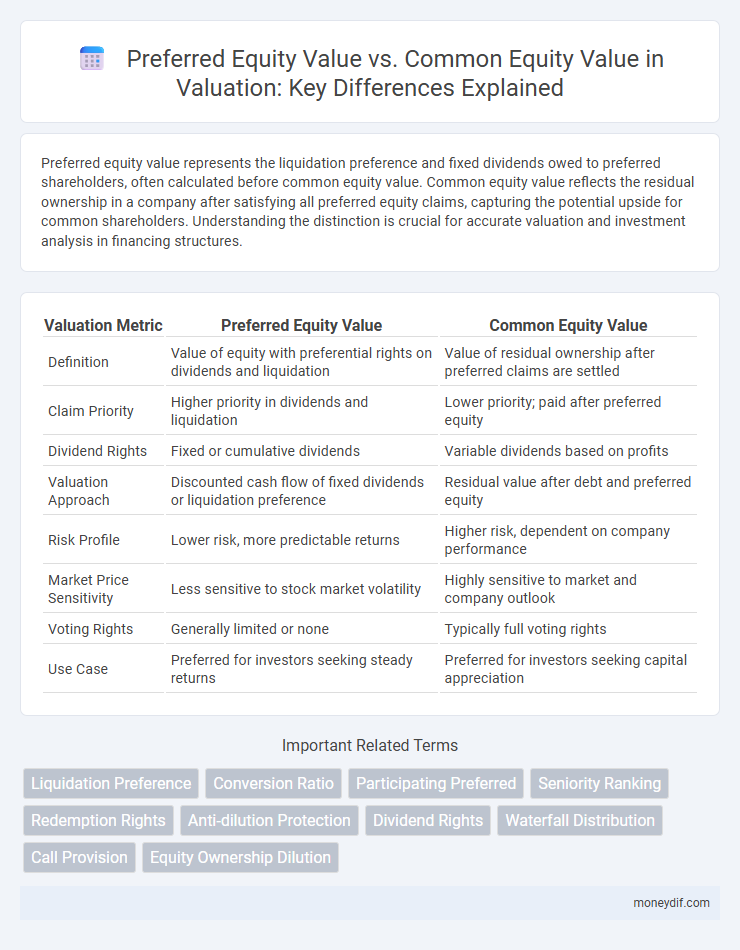 Preferred Equity Value vs. Common Equity Value in Valuation: Key Differences Explained