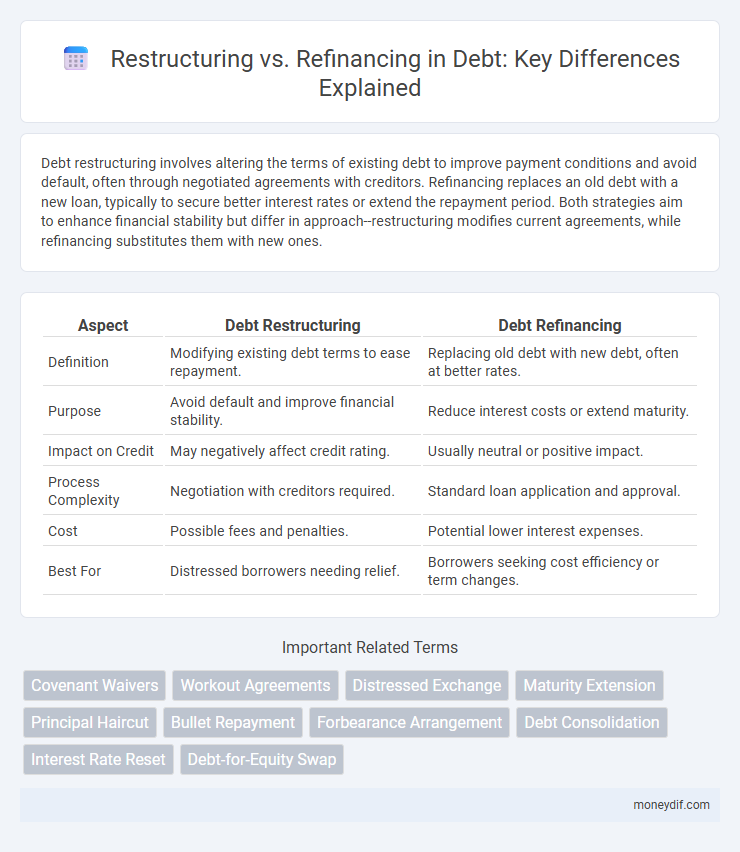 Restructuring vs. Refinancing in Debt: Key Differences Explained
