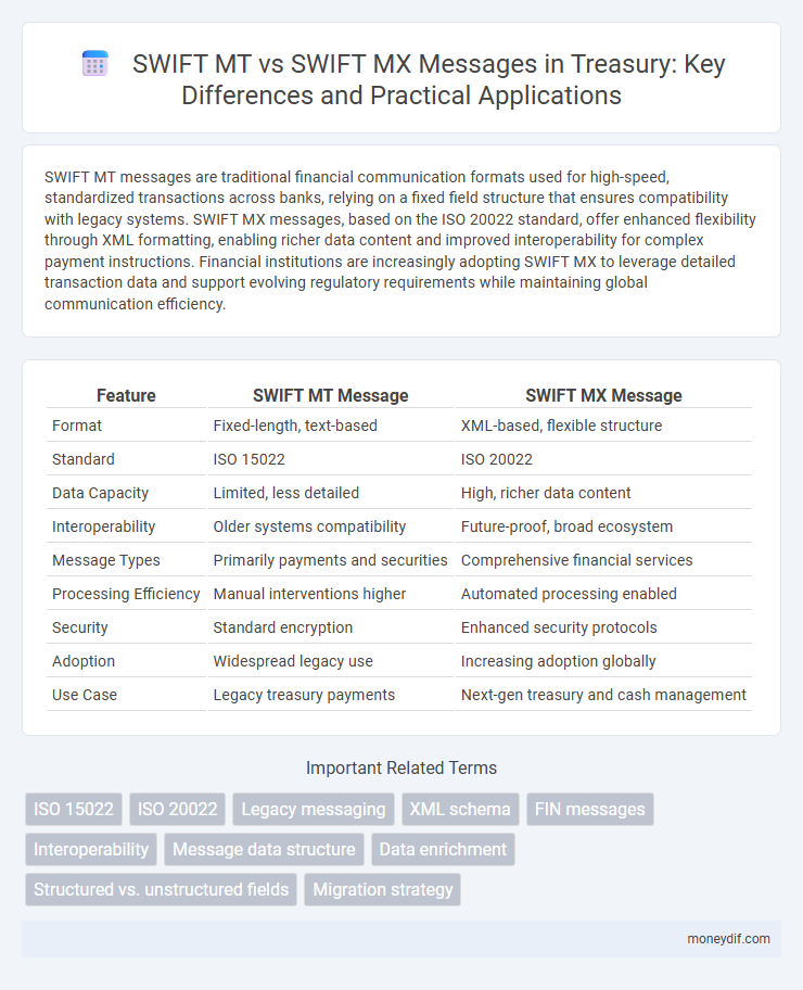 SWIFT MT vs SWIFT MX Messages in Treasury: Key Differences and Practical Applications
