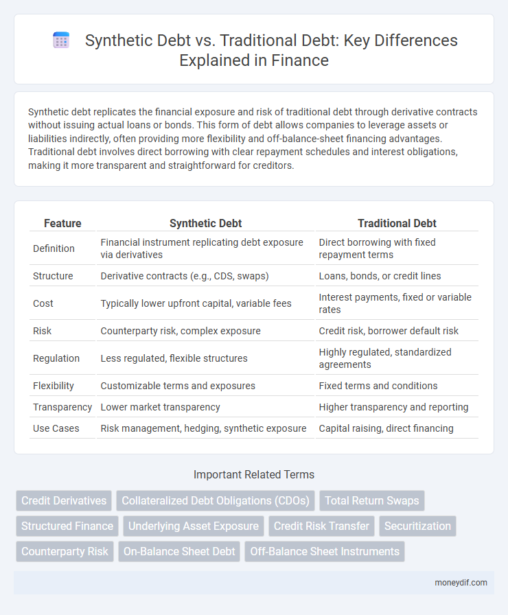 Synthetic Debt vs. Traditional Debt: Key Differences Explained in Finance