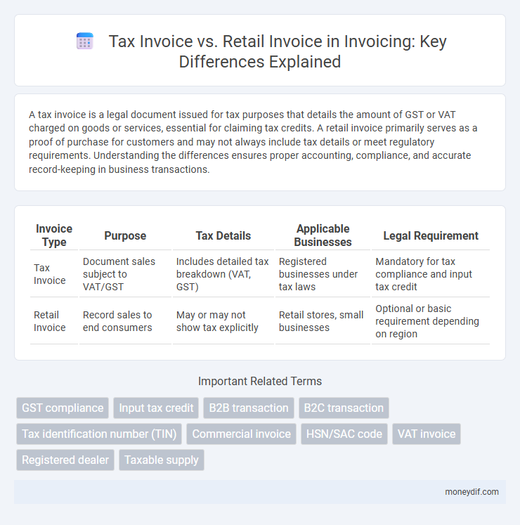 Tax Invoice vs. Retail Invoice in Invoicing: Key Differences Explained