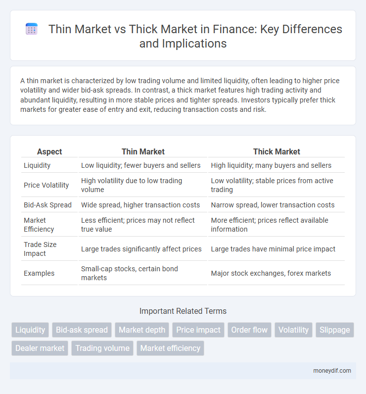 Thin Market vs Thick Market in Finance: Key Differences and Implications