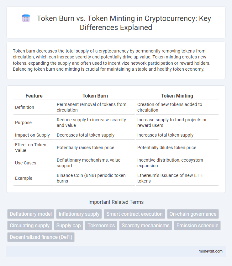 Token Burn vs. Token Minting in Cryptocurrency: Key Differences Explained