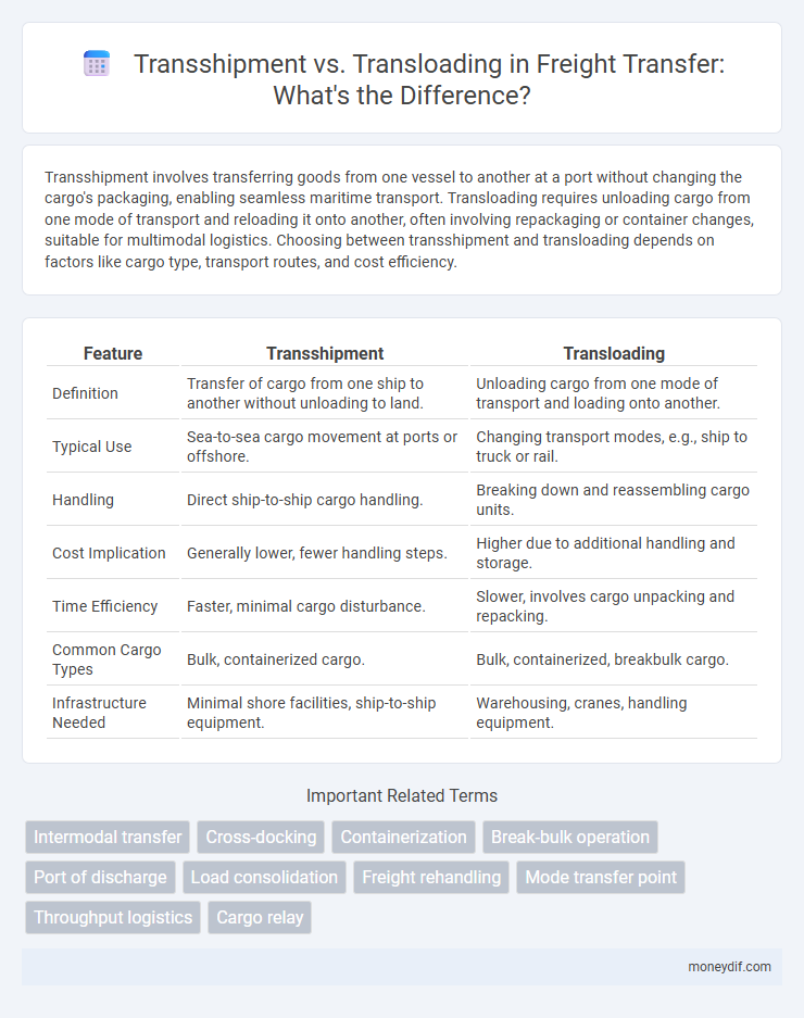 Transshipment vs. Transloading in Freight Transfer: What's the Difference?