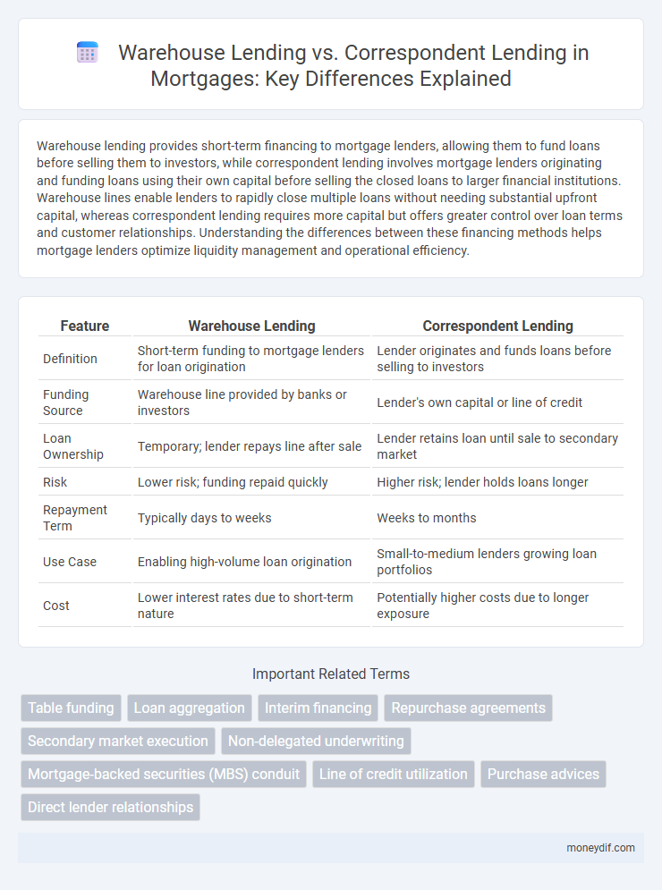 Warehouse Lending vs. Correspondent Lending in Mortgages: Key Differences Explained