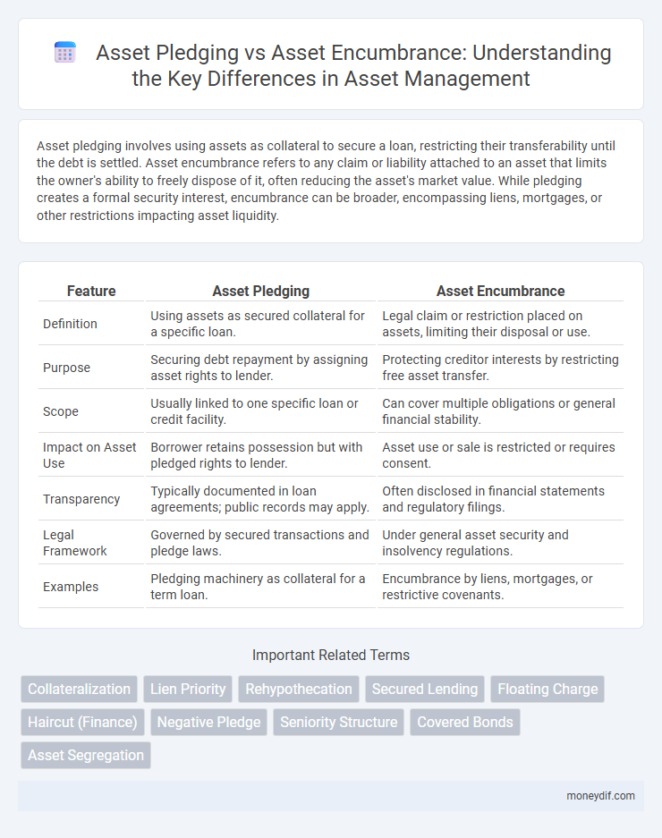 Asset Pledging vs Asset Encumbrance: Understanding the Key Differences in Asset Management