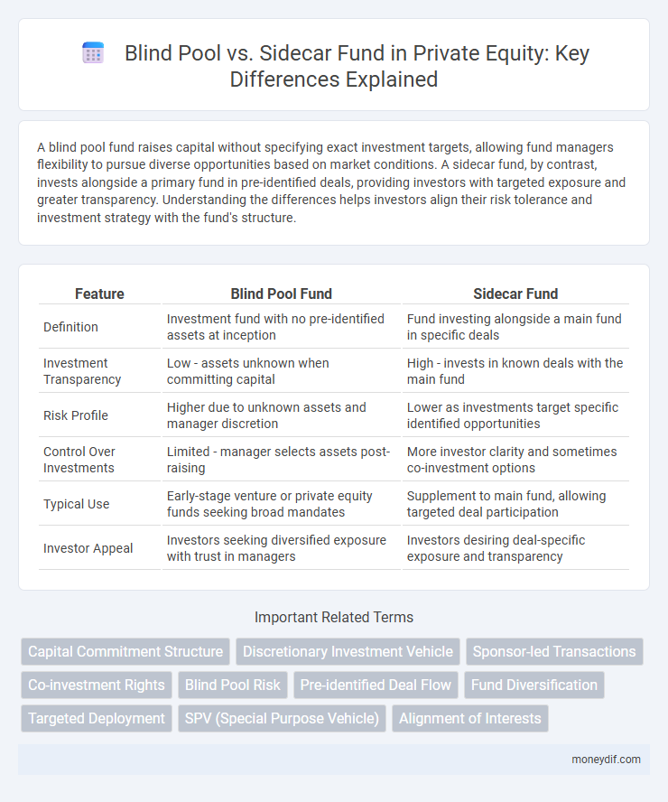 Blind Pool vs. Sidecar Fund in Private Equity: Key Differences Explained