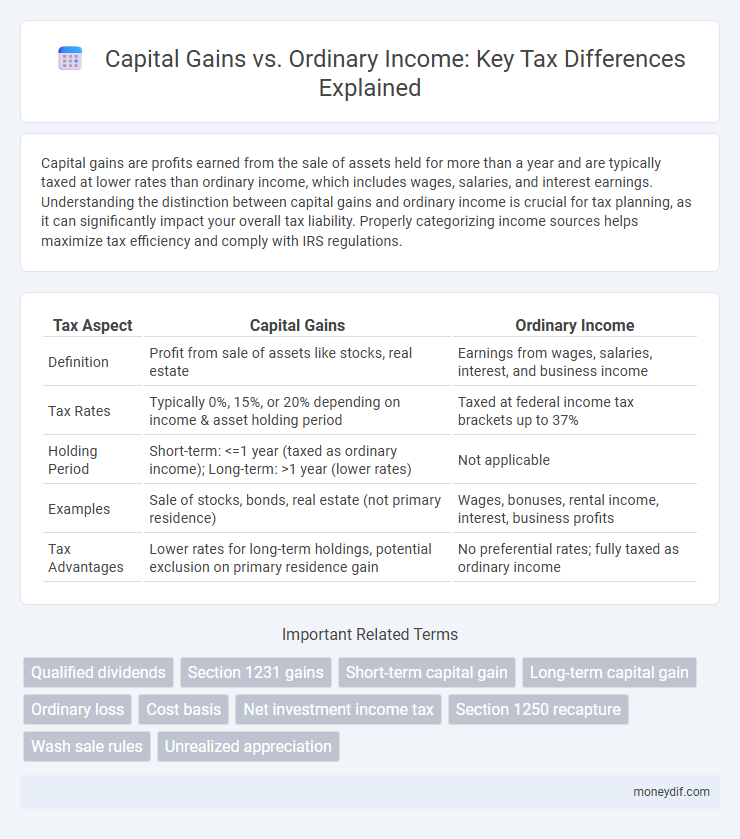 Capital Gains vs. Ordinary Income: Key Tax Differences Explained