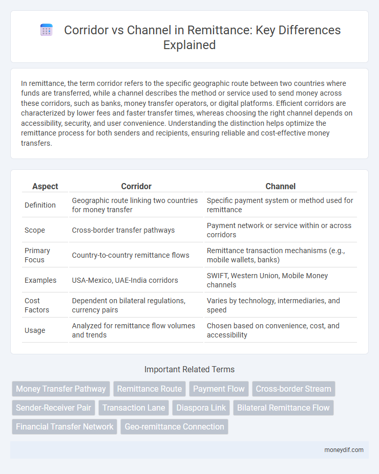 Corridor vs Channel in Remittance: Key Differences Explained