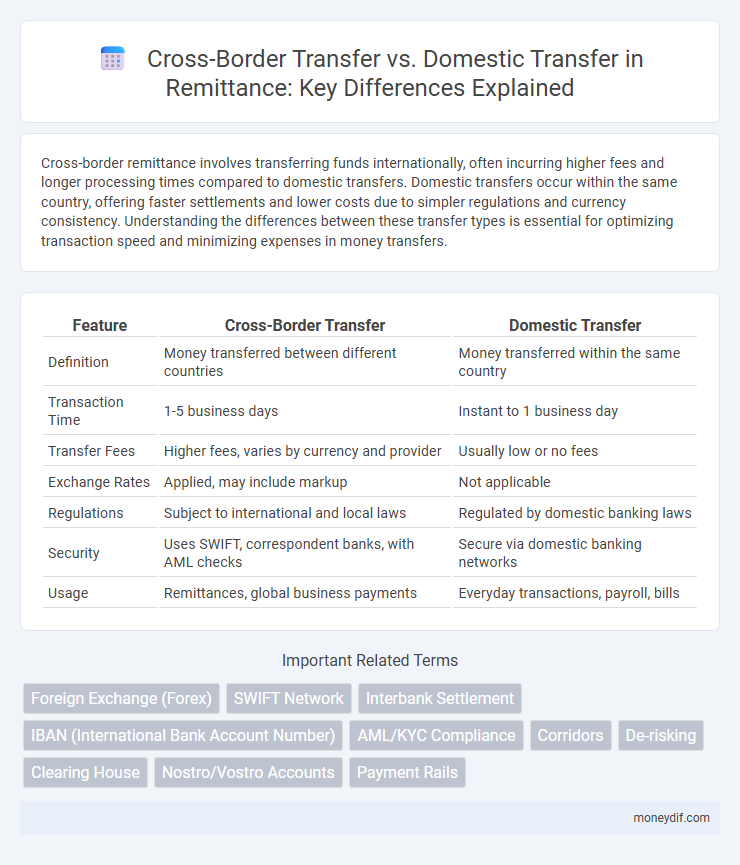 Cross-Border Transfer vs. Domestic Transfer in Remittance: Key Differences Explained