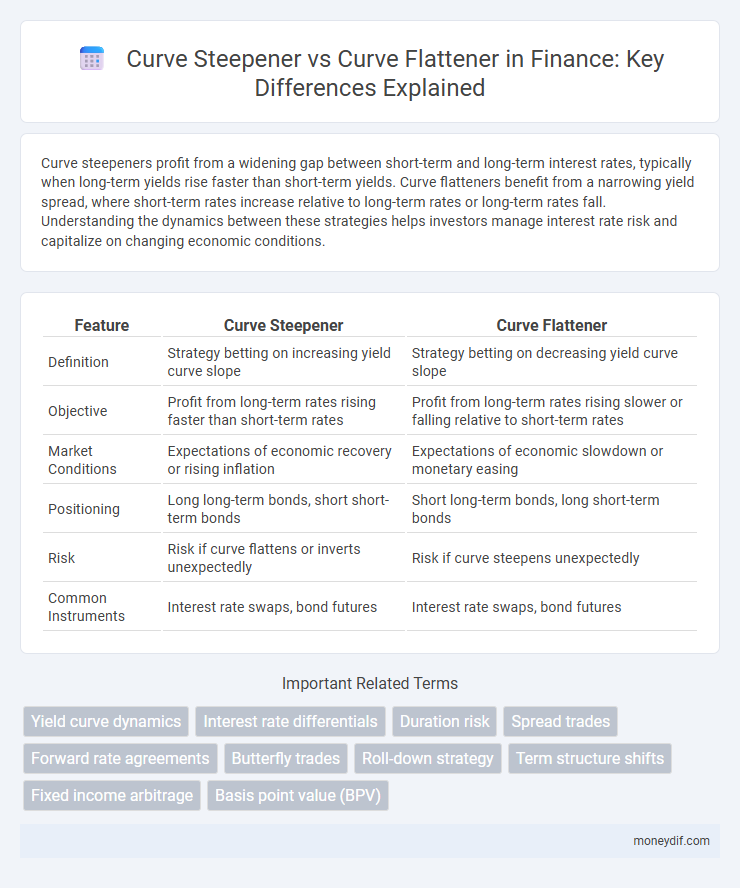 Curve Steepener vs Curve Flattener in Finance: Key Differences Explained