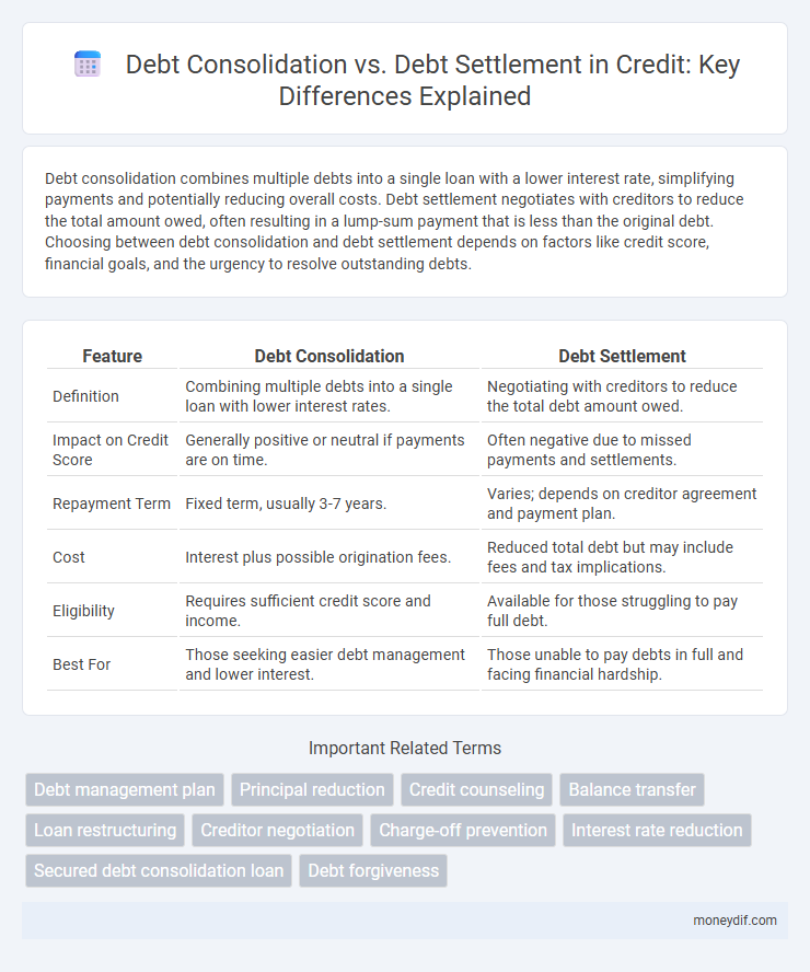 Debt Consolidation vs. Debt Settlement in Credit: Key Differences Explained