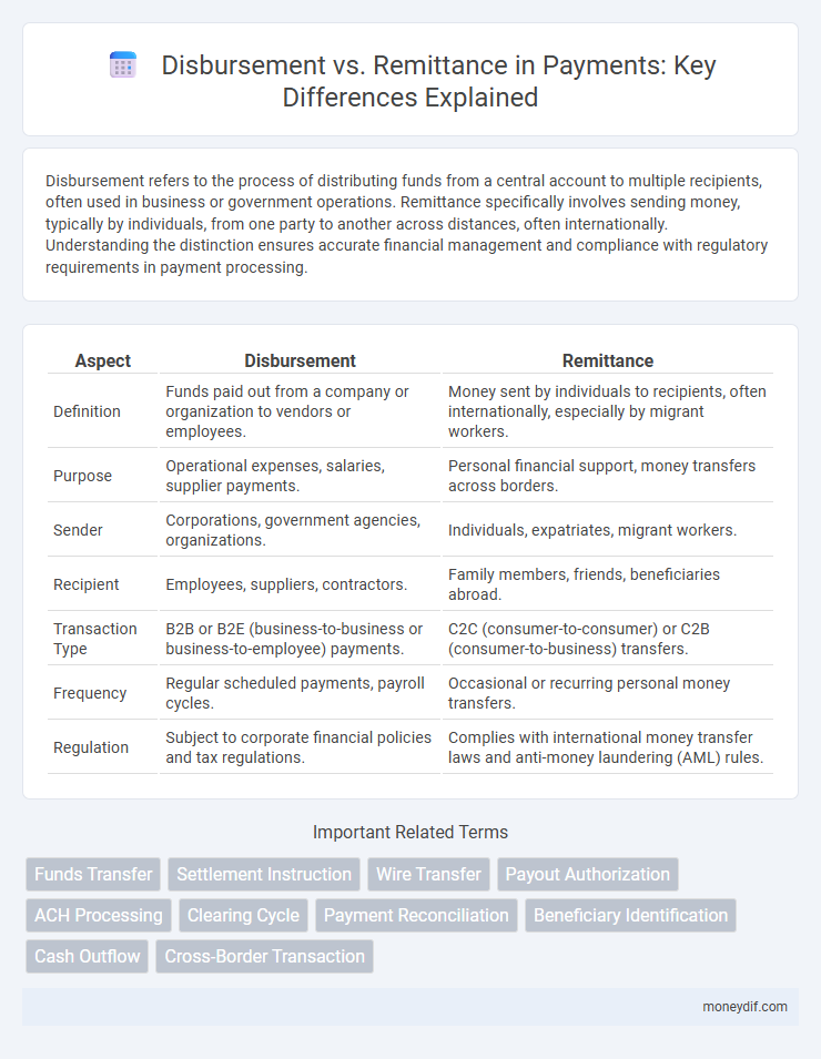 Disbursement vs. Remittance in Payments: Key Differences Explained