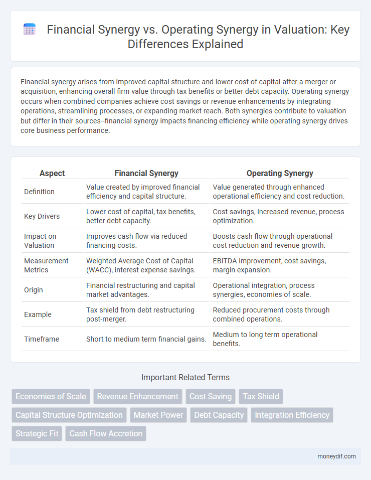 Financial Synergy vs. Operating Synergy in Valuation: Key Differences Explained