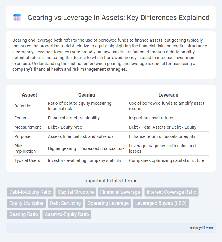 Gearing vs Leverage in Assets: Key Differences Explained