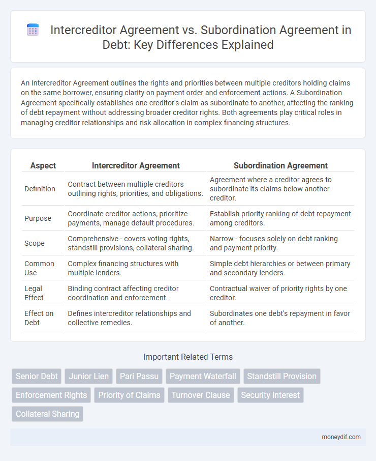 Intercreditor Agreement vs. Subordination Agreement in Debt: Key Differences Explained