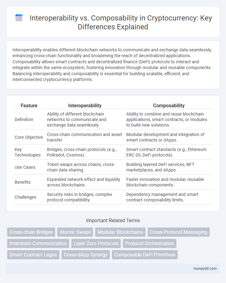 Interoperability vs. Composability in Cryptocurrency: Key Differences Explained