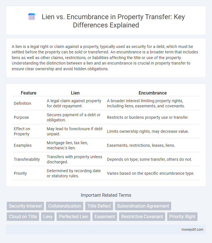 Lien vs. Encumbrance in Property Transfer: Key Differences Explained