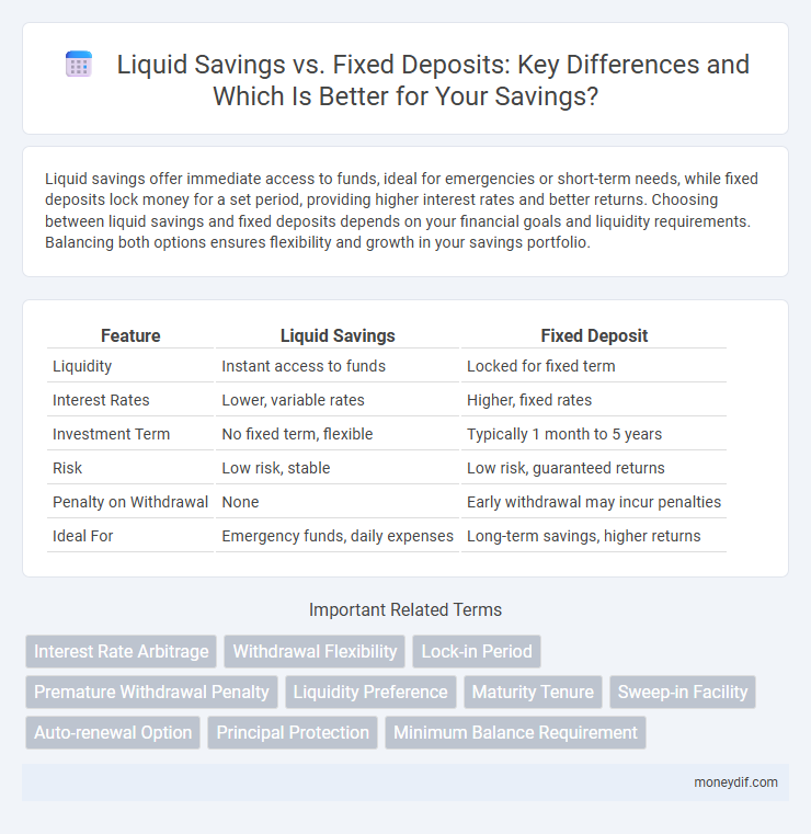 Liquid Savings vs. Fixed Deposits: Key Differences and Which Is Better for Your Savings?
