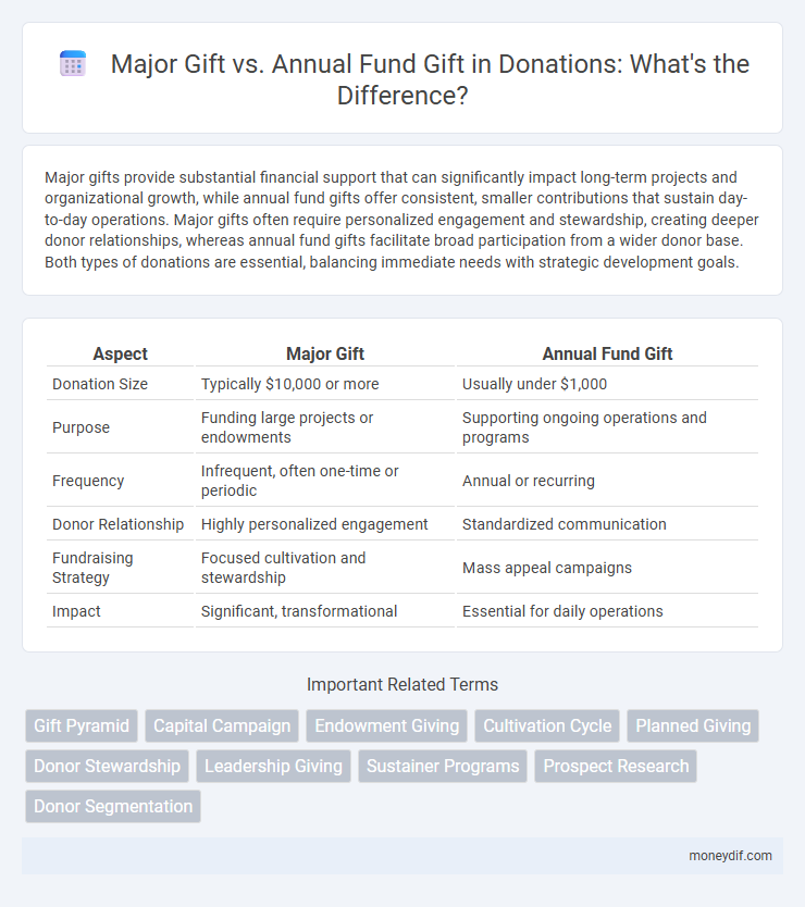Major Gift vs. Annual Fund Gift in Donations: What's the Difference?