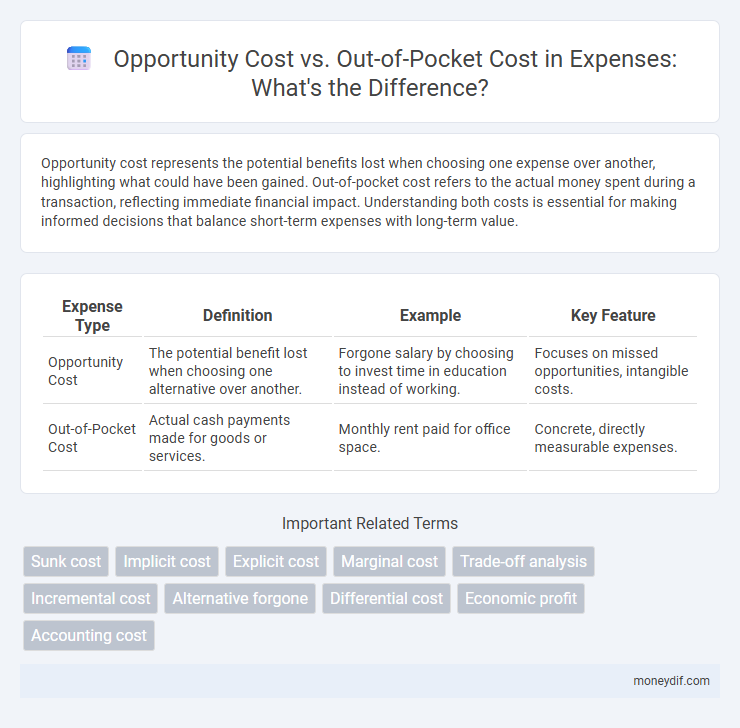 Opportunity Cost vs. Out-of-Pocket Cost in Expenses: What's the Difference?