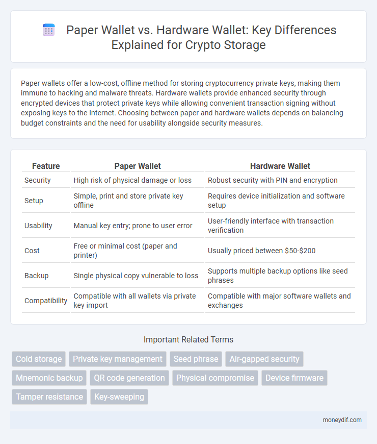 Paper Wallet vs. Hardware Wallet: Key Differences Explained for Crypto Storage