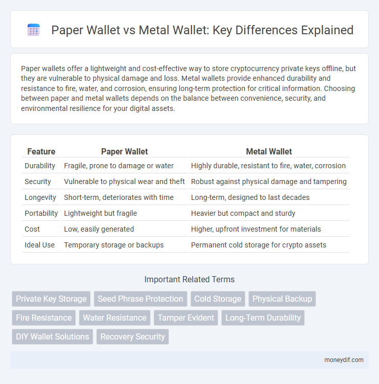 Paper Wallet vs Metal Wallet: Key Differences Explained