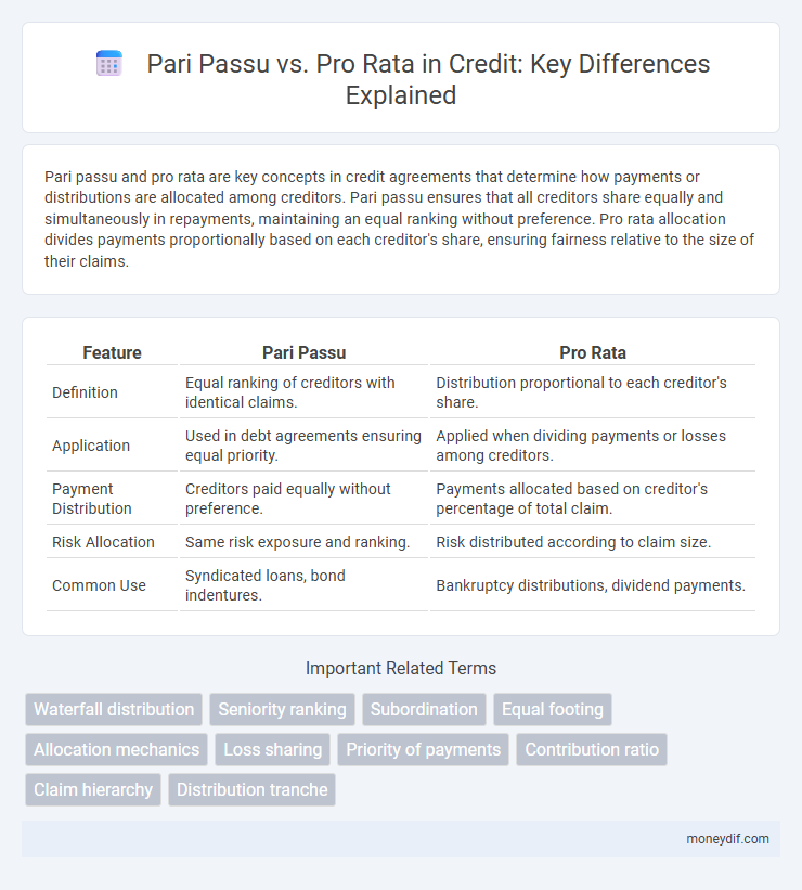 Pari Passu vs. Pro Rata in Credit: Key Differences Explained