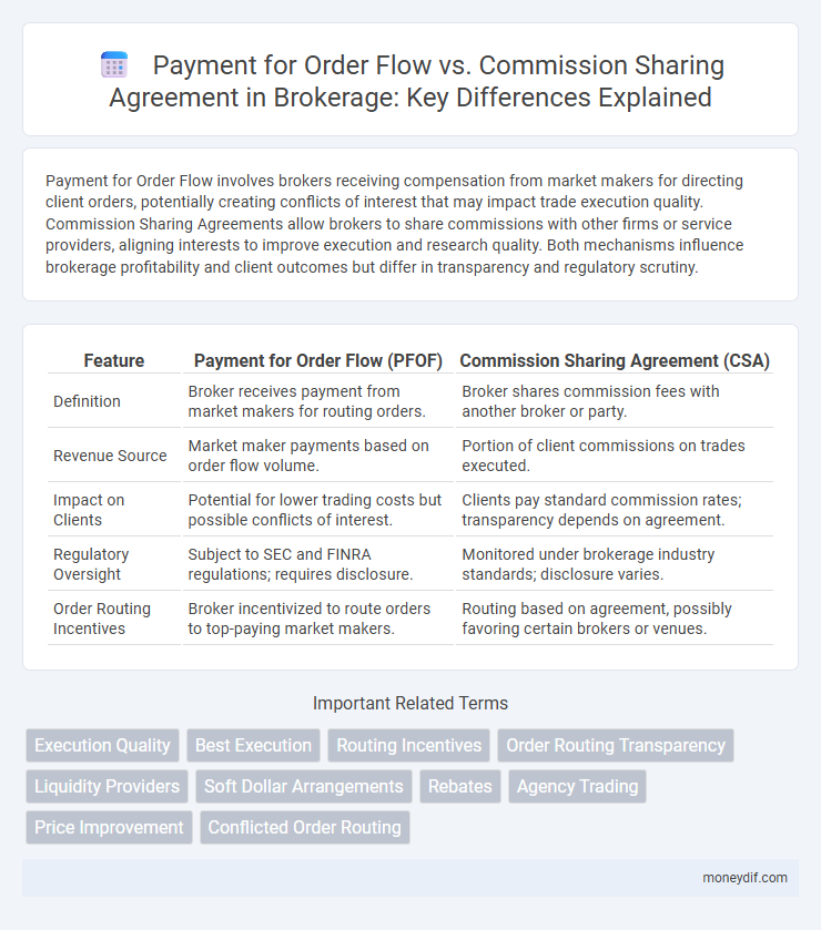 Payment for Order Flow vs. Commission Sharing Agreement in Brokerage: Key Differences Explained