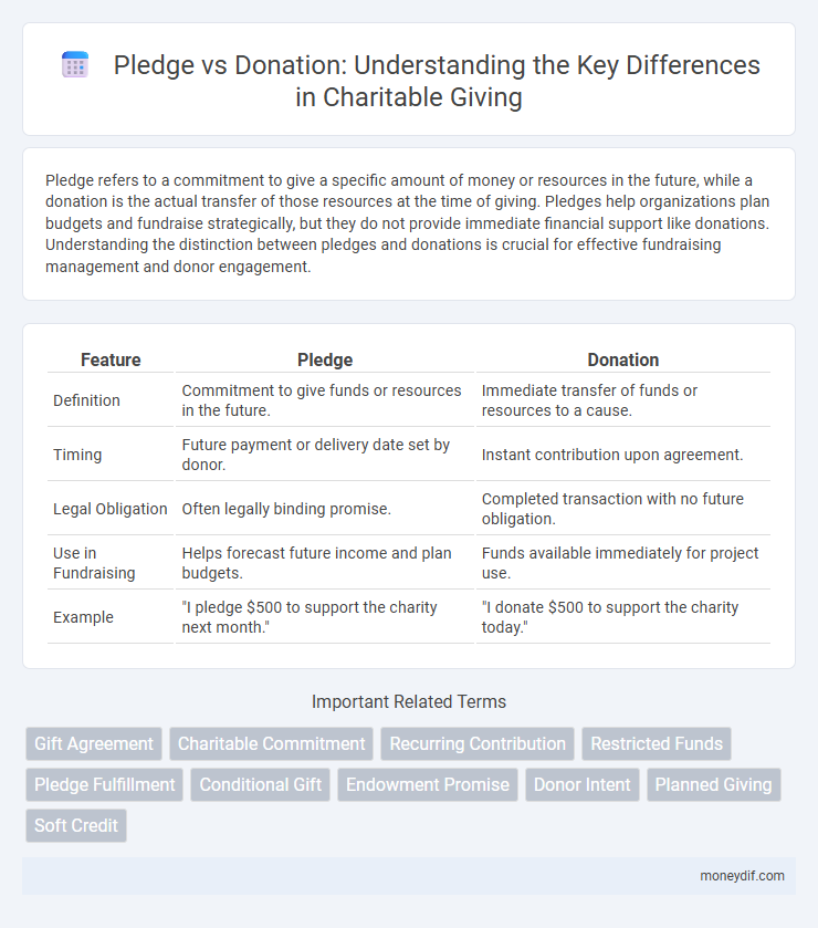Pledge vs Donation: Understanding the Key Differences in Charitable Giving