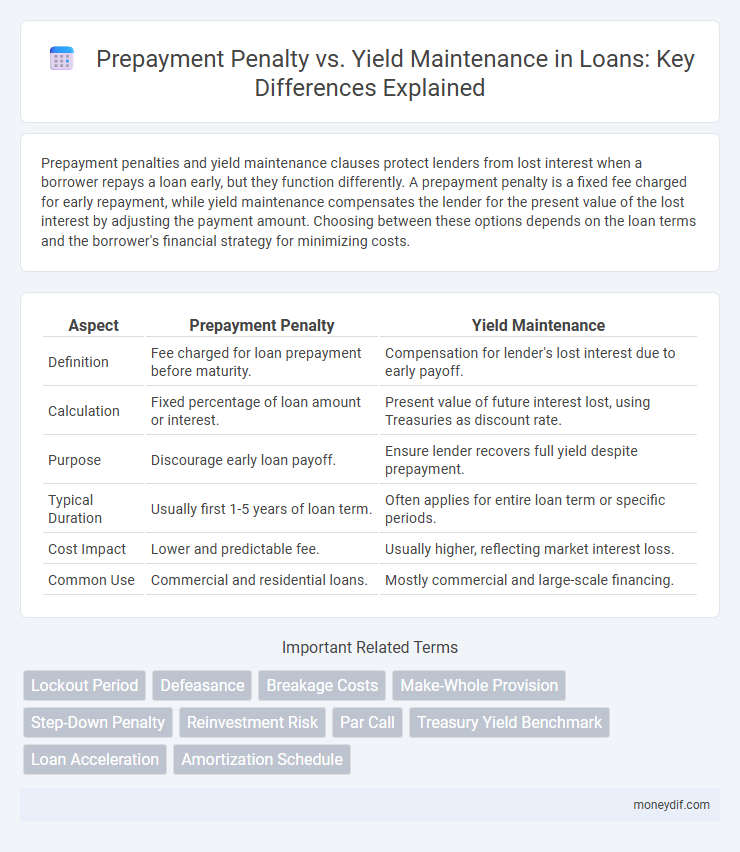 Prepayment Penalty vs. Yield Maintenance in Loans: Key Differences Explained