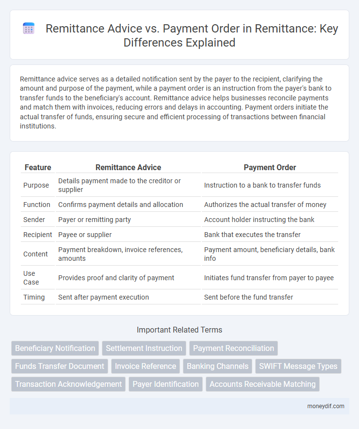 Remittance Advice vs. Payment Order in Remittance: Key Differences Explained