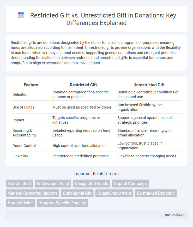 Restricted Gift vs. Unrestricted Gift in Donations: Key Differences Explained