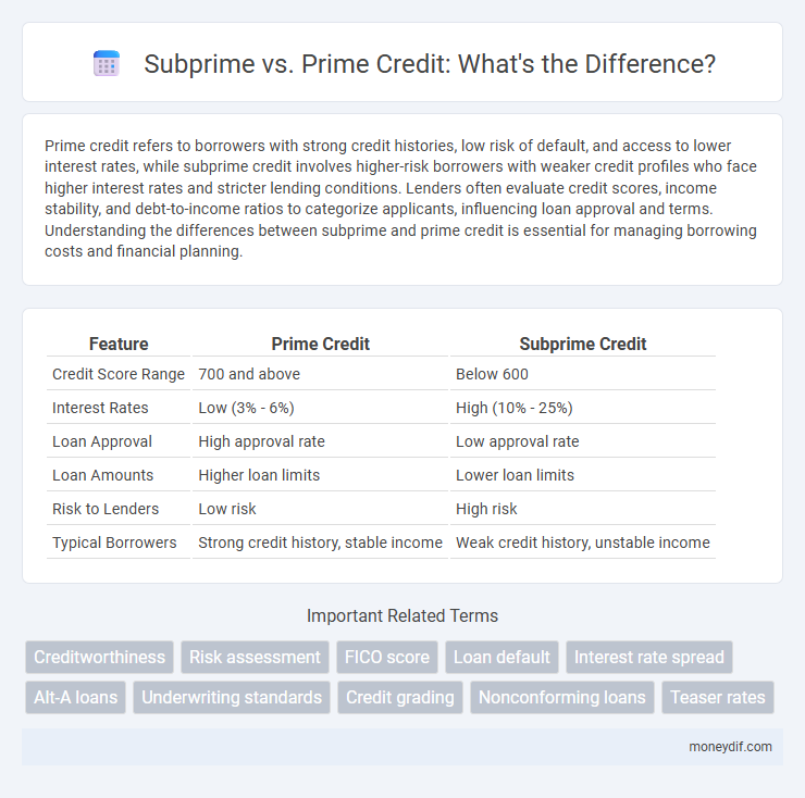 Subprime vs. Prime Credit: What's the Difference?