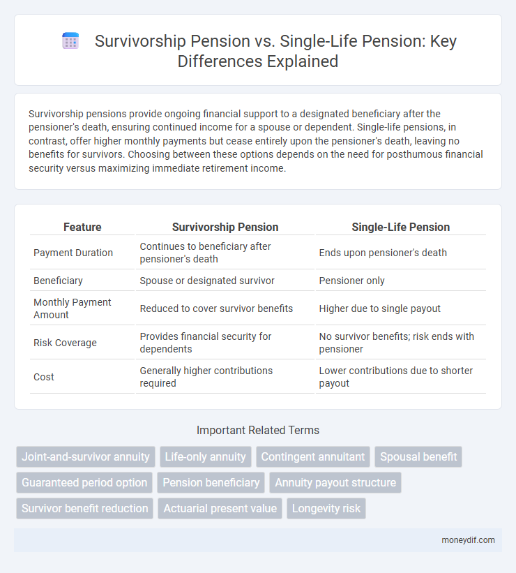 Survivorship Pension vs. Single-Life Pension: Key Differences Explained